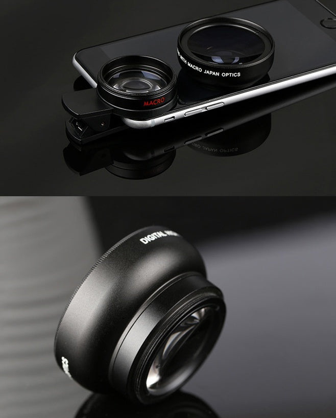 Mobile phone lens 0.45Xwide angle 12.5 times the macro external lens