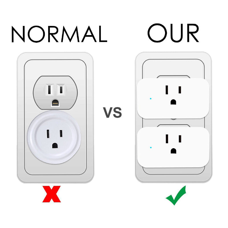 Intelligent plug wireless phone timed outlet US standards