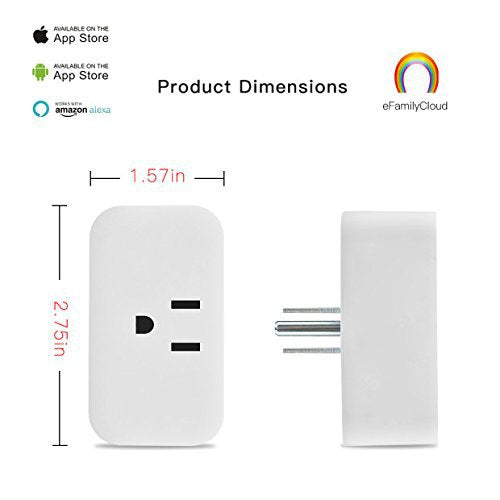 Intelligent plug wireless phone timed outlet US standards