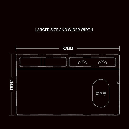 Versatile Smart Cordless Charging Mouse Mat Featuring Phone Stand