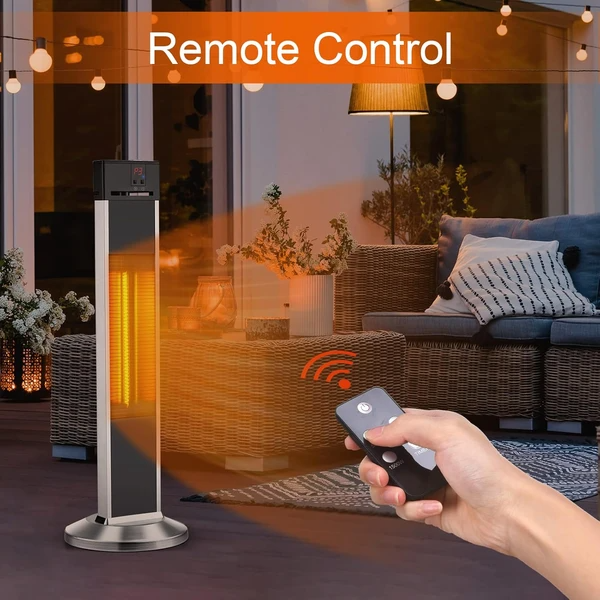 Portable Outdoor Heating System, Infrared Warmer With Remote, Safety