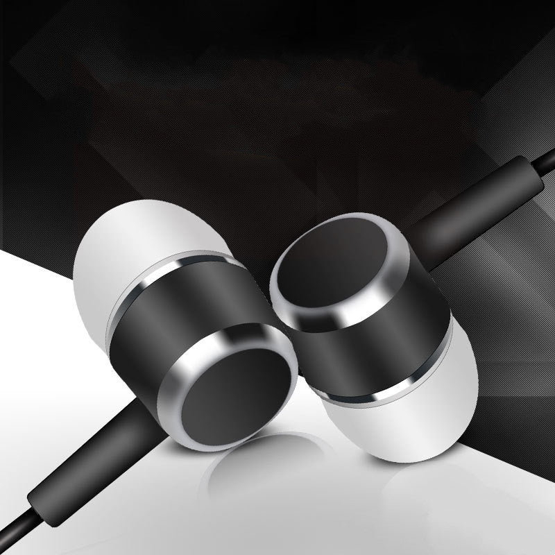 Corded plastic earphones