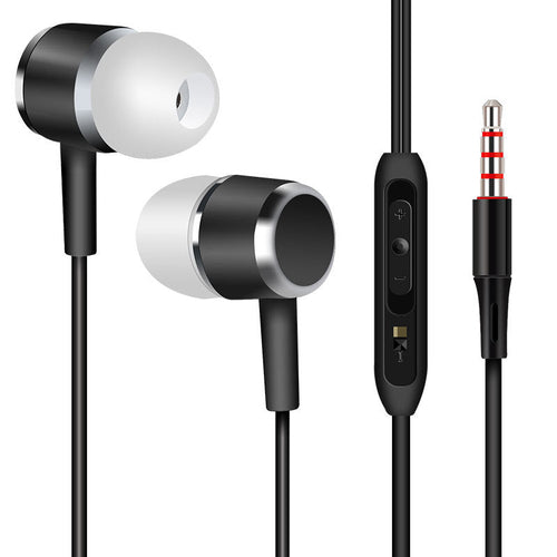 Corded plastic earphones