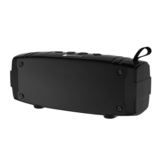 Water-resistant cordless audio device with bass