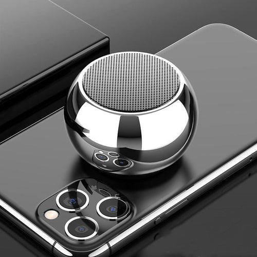 Compact wireless steel audio device