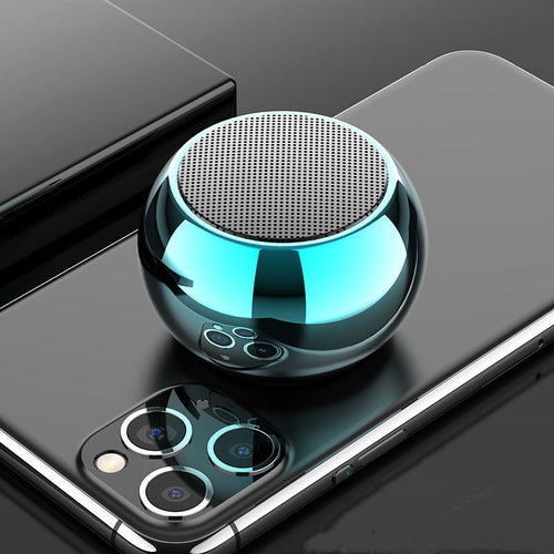Compact wireless steel audio device