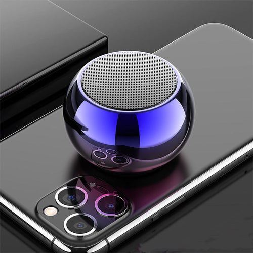 Compact wireless steel audio device