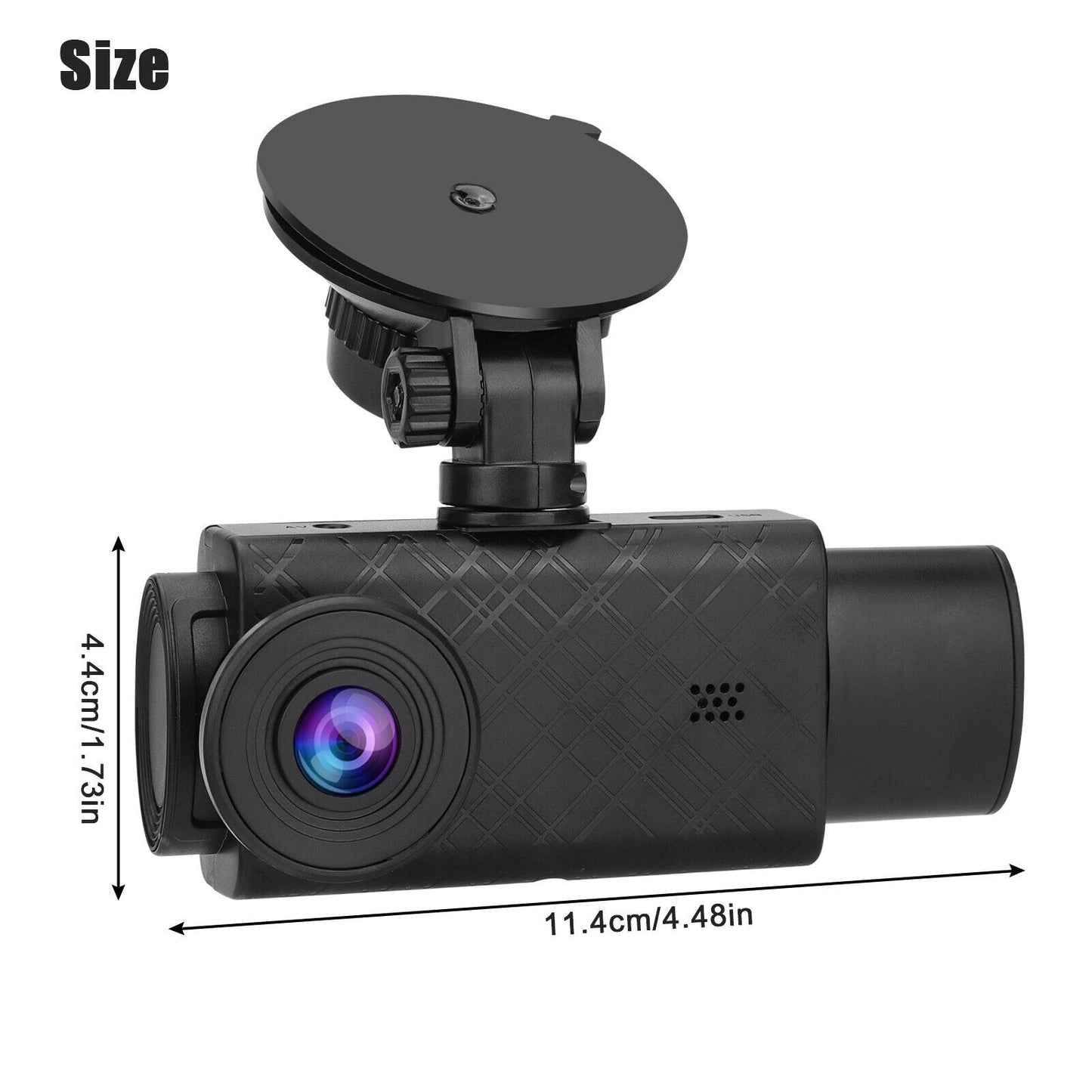 Compact Car Camera 2 Inch Display Full HD