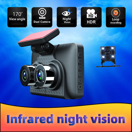 4 Inch Car Camera Full HD 1080P Night Vision