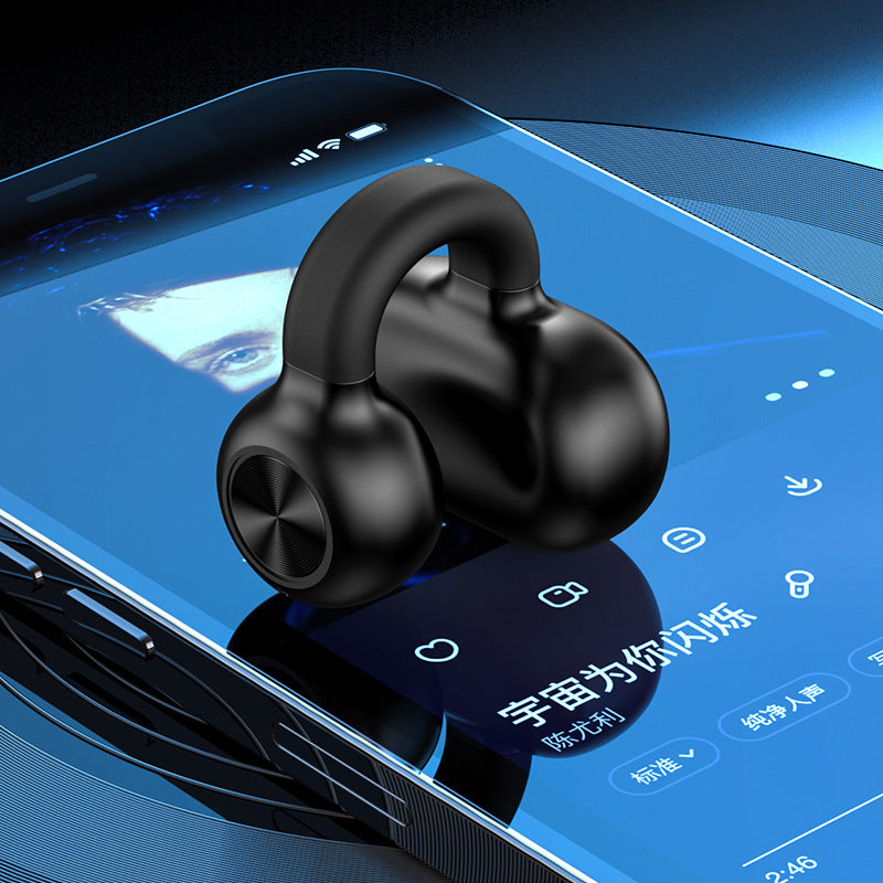 Compact Bluetooth Earbuds Clip-on Comfortable Workout Headphones