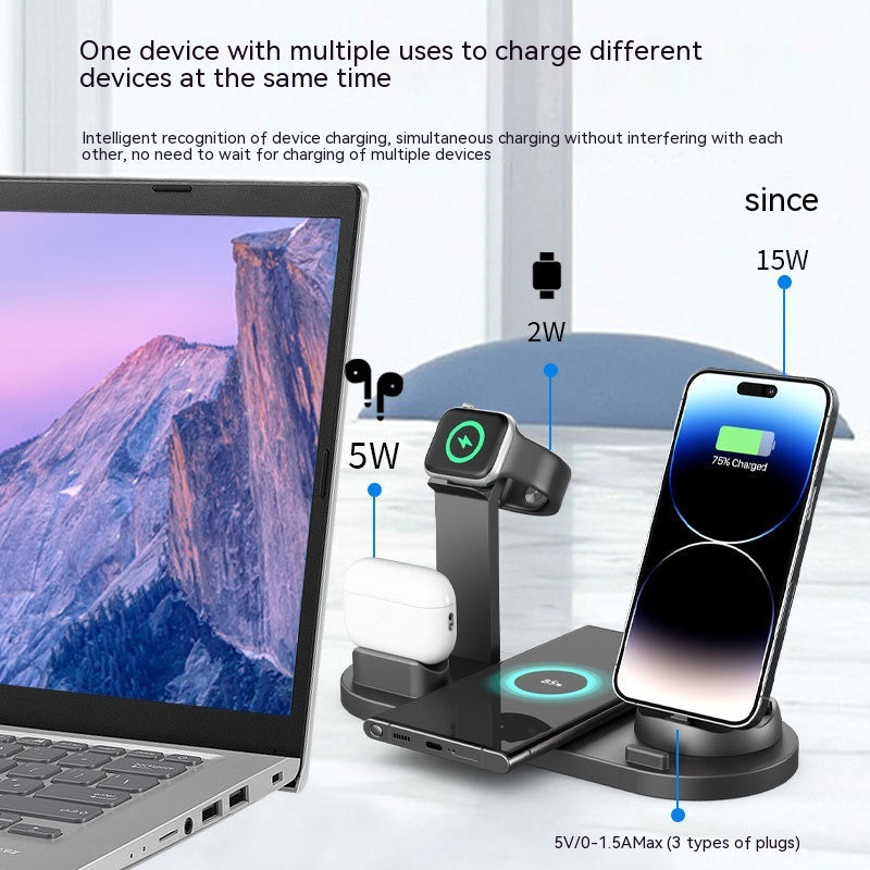 Multi-function Phone Stand with Wireless Charging