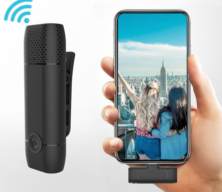 Portable Wireless Mic Compact Audio Recorder Tiny Mic for Clear Sound