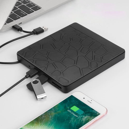 6-in-1 Versatile Portable DVD Writer Laptop Burner USB External