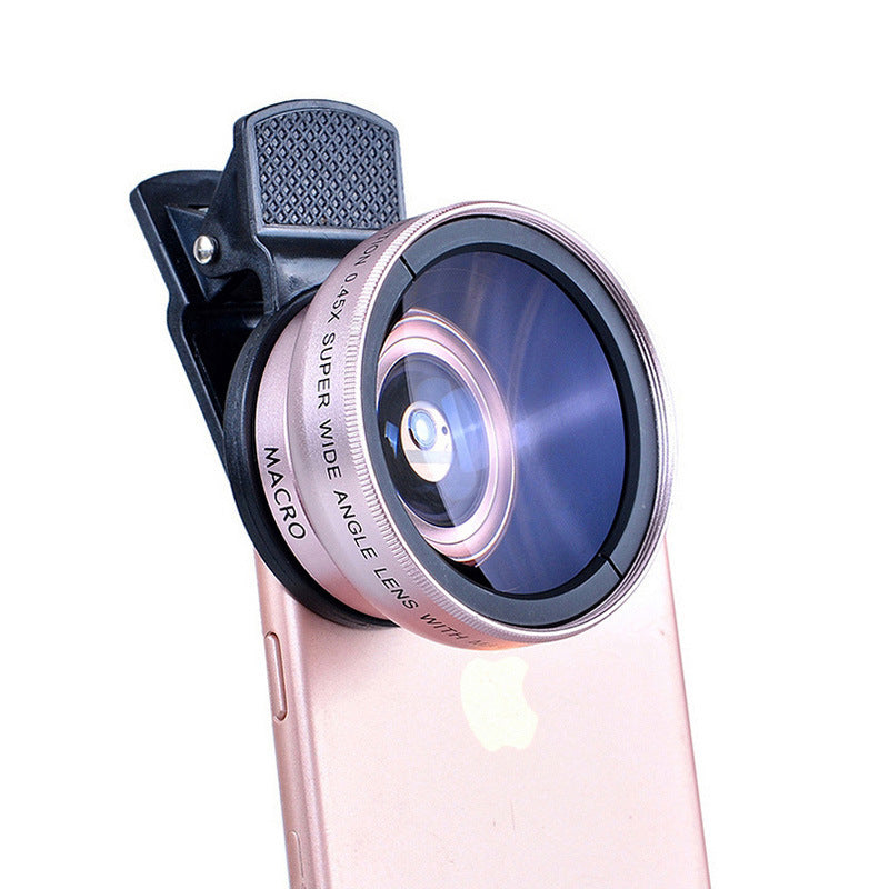 0.45X wide mobile lens with 12.5X macro external camera HD universal