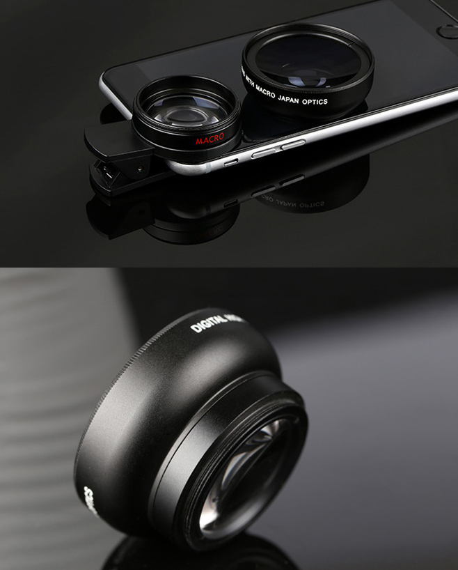 0.45X wide mobile lens with 12.5X macro external camera HD universal