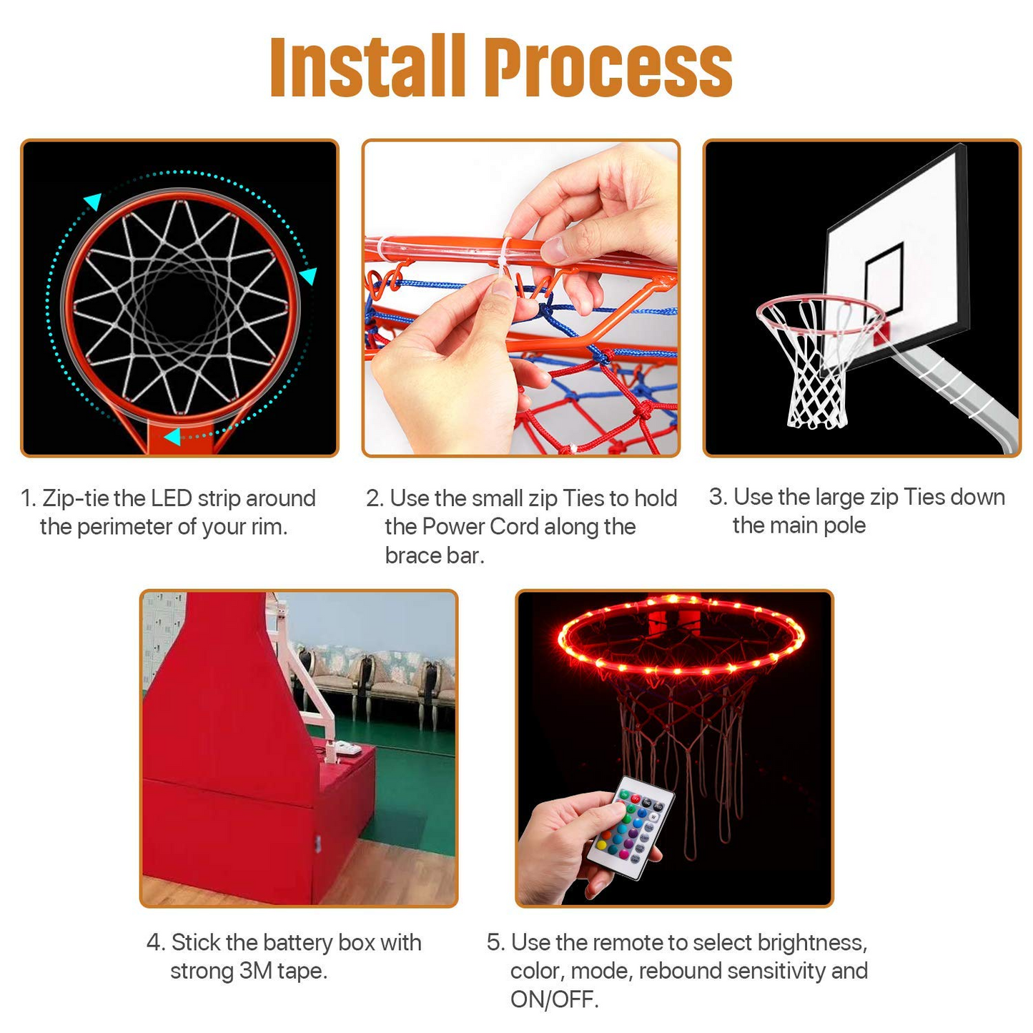 Basketball Accessories Basketball Hoop Lights