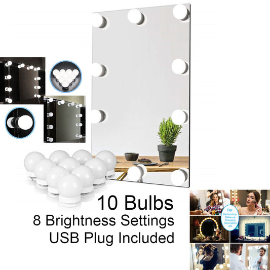 Vanity Mirror LED Lights,10 bulbs.10ft.