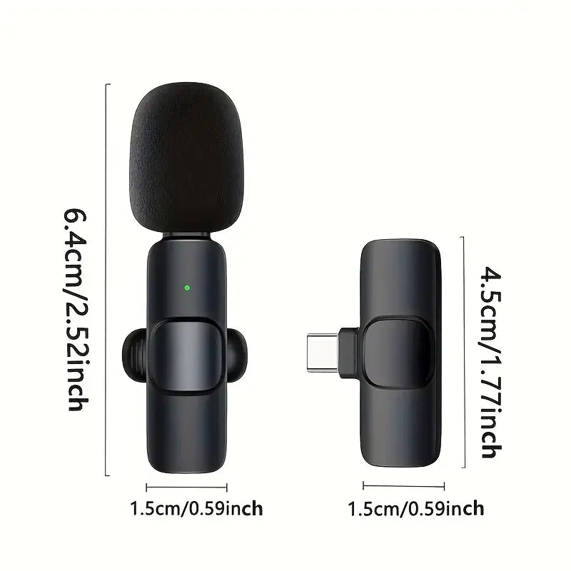 Wireless Lavalier Microphone β Clip-On Mic with Noise Reduction