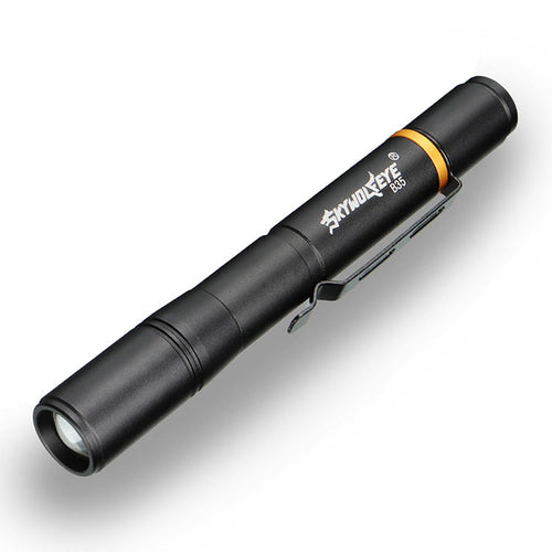 Compact LED Flashlight Pen with Dual White and Yellow Light