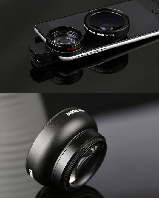 Mobile phone lens 0.45Xwide angle 12.5 times the macro external lens