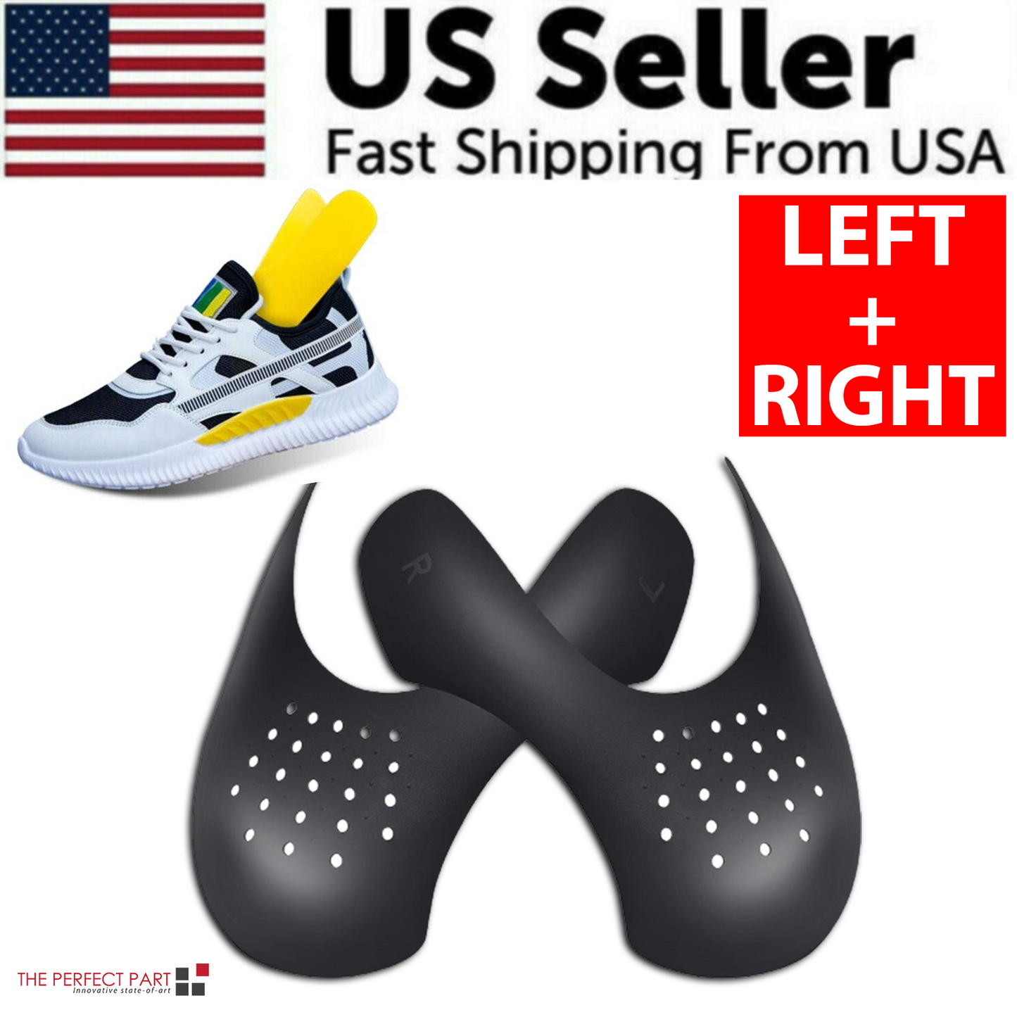 Pair Sneaker Shoe Anti Crease Protector Decreaser Toe Force Creasing