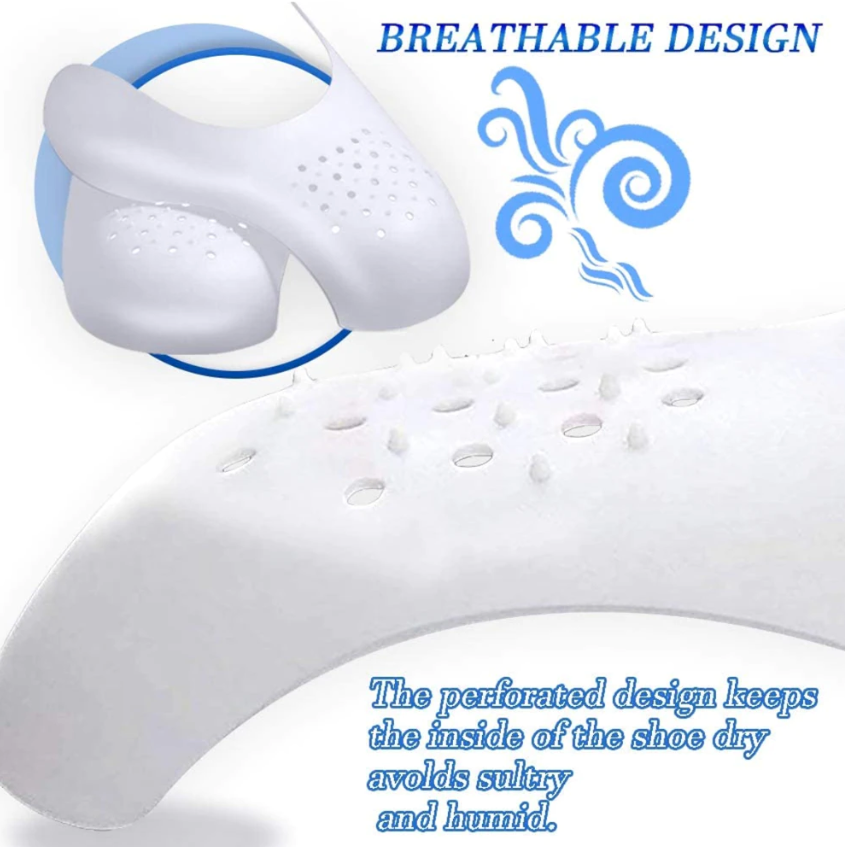 Pair Sneaker Shoe Anti Crease Protector Decreaser Toe Force Creasing