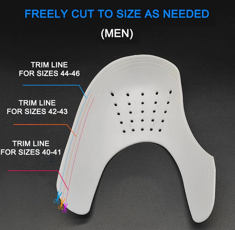Pair Sneaker Shoe Anti Crease Protector Decreaser Toe Force Creasing