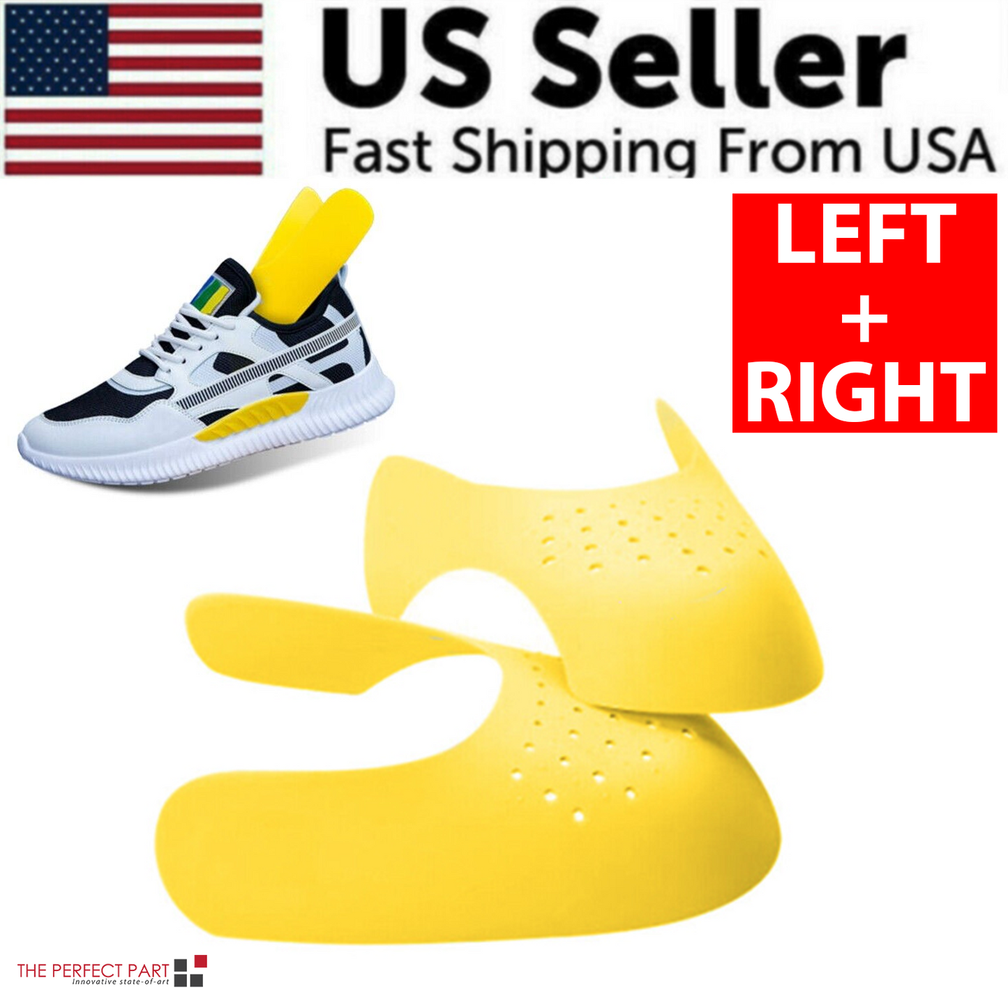 Pair Sneaker Shoe Anti Crease Protector Decreaser Toe Force Creasing