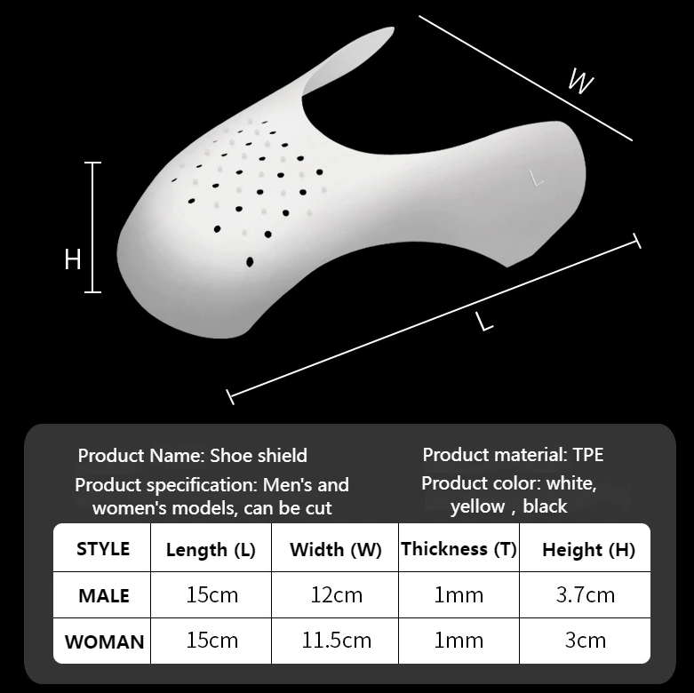 Pair Sneaker Shoe Anti Crease Protector Decreaser Toe Force Creasing