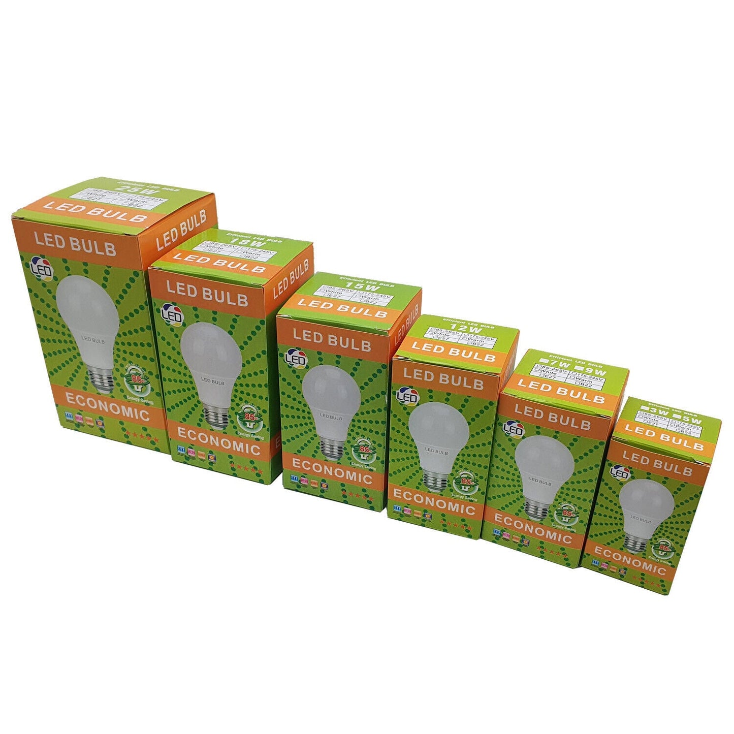 LED GLS Bright Light E27 15W Bulb Non-Dimmable Warm White Light Bulb