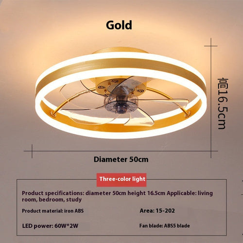 Invisible LED Ceiling Fan Lights for Bedroom and Living Room