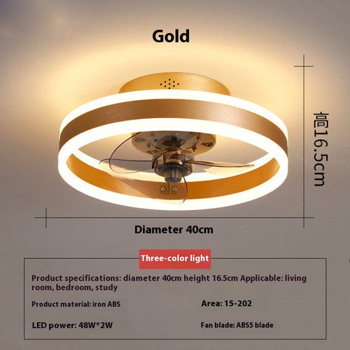 Invisible LED Ceiling Fan Lights for Bedroom and Living Room