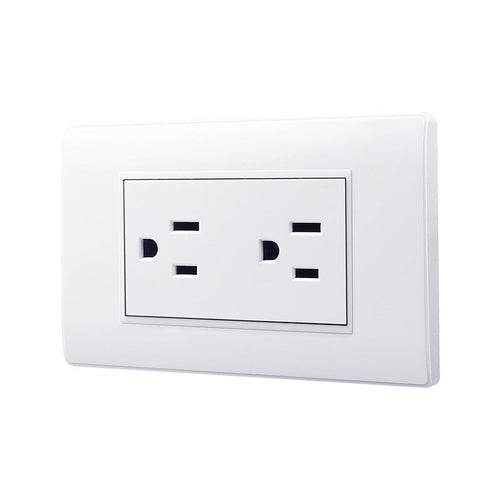 American-style outlet plate featuring USB ports