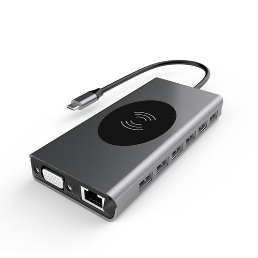 USB-C laptop hub docking adapter