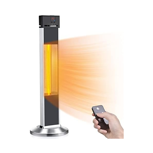 Portable Outdoor Heating System, Infrared Warmer With Remote, Safety
