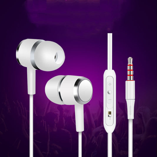 Corded plastic earphones