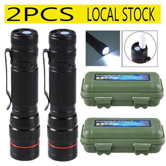 Rechargeable LED Torch with 3 Modes Zoomable Light USB Charging Gift