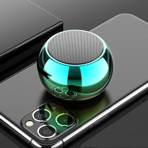 Compact wireless steel audio device