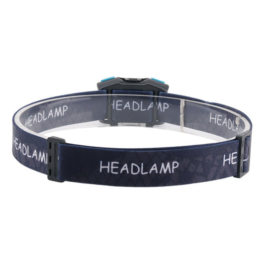 High-capacity USB Rechargeable LED Headlamp with Wave Sensor for
