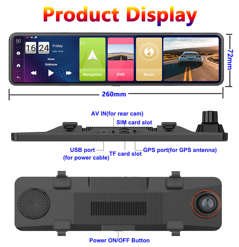 Dual Logging Rear Display Speedometer
