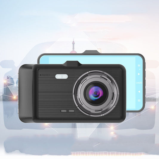 Dual Camera Car Dash Cam with 4 Inch Display
