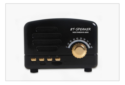 Retro timber wireless audio player