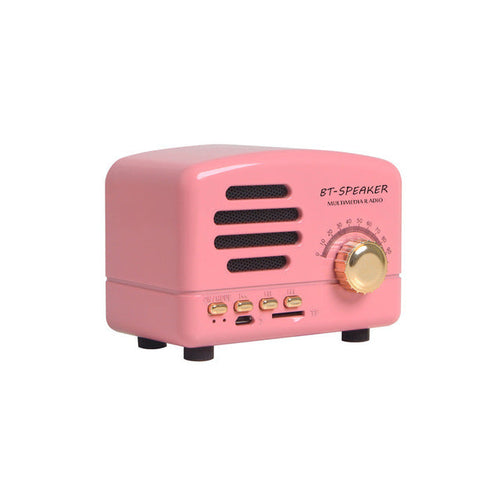 Retro timber wireless audio player