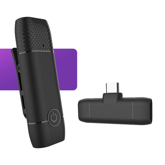 Portable Wireless Mic Compact Audio Recorder Tiny Mic for Clear Sound
