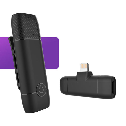 Portable Wireless Mic Compact Audio Recorder Tiny Mic for Clear Sound