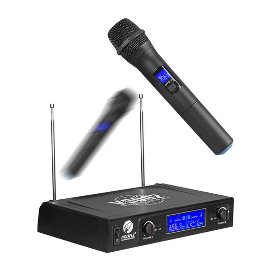 Dual Wireless Handheld Mic Setup