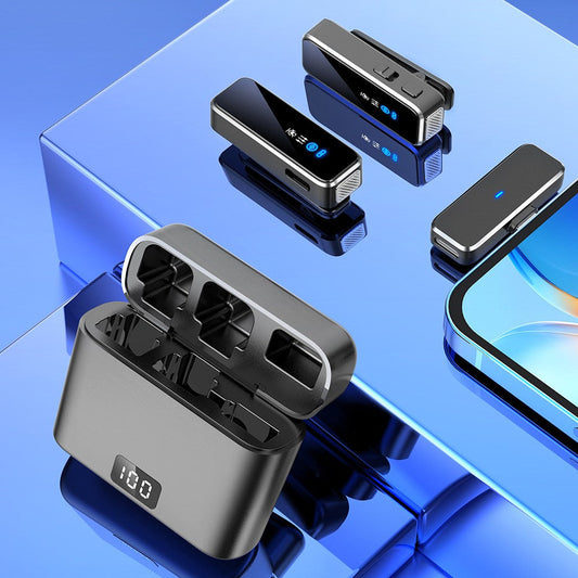Compact Lapel Mic with Clear Audio Enhancement