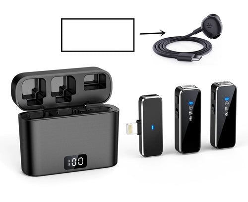 Compact Lapel Mic with Clear Audio Enhancement