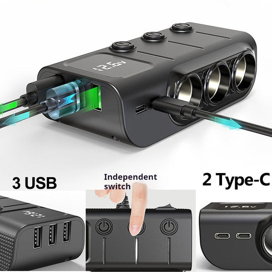 GC01 Triple USB Car Power Adapter