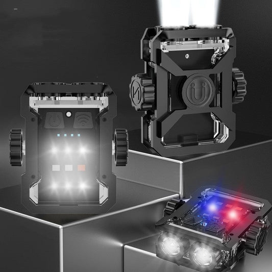 Compact Multi-Tool Keychain Flashlight with Extended Battery Life